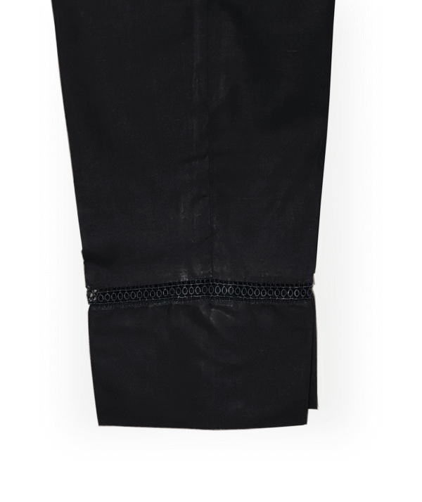Black pent trouser with joint lace