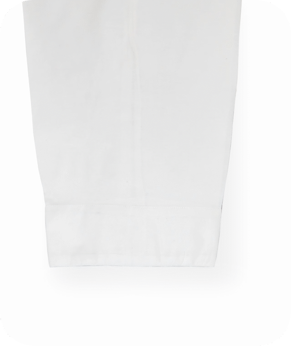 White Straight Pent trouser simple