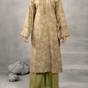 2 Piece - Printed Percale Suit Unstitched (Kayseria Original)